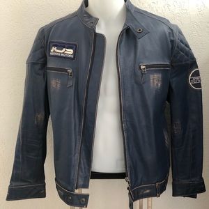 Olivieri Les Marees designer Men’s leather jacket